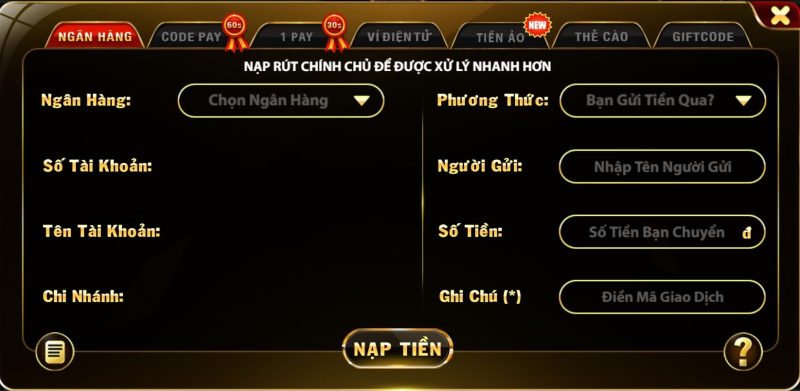 Hướng dẫn nạp tiền Txt1 Club